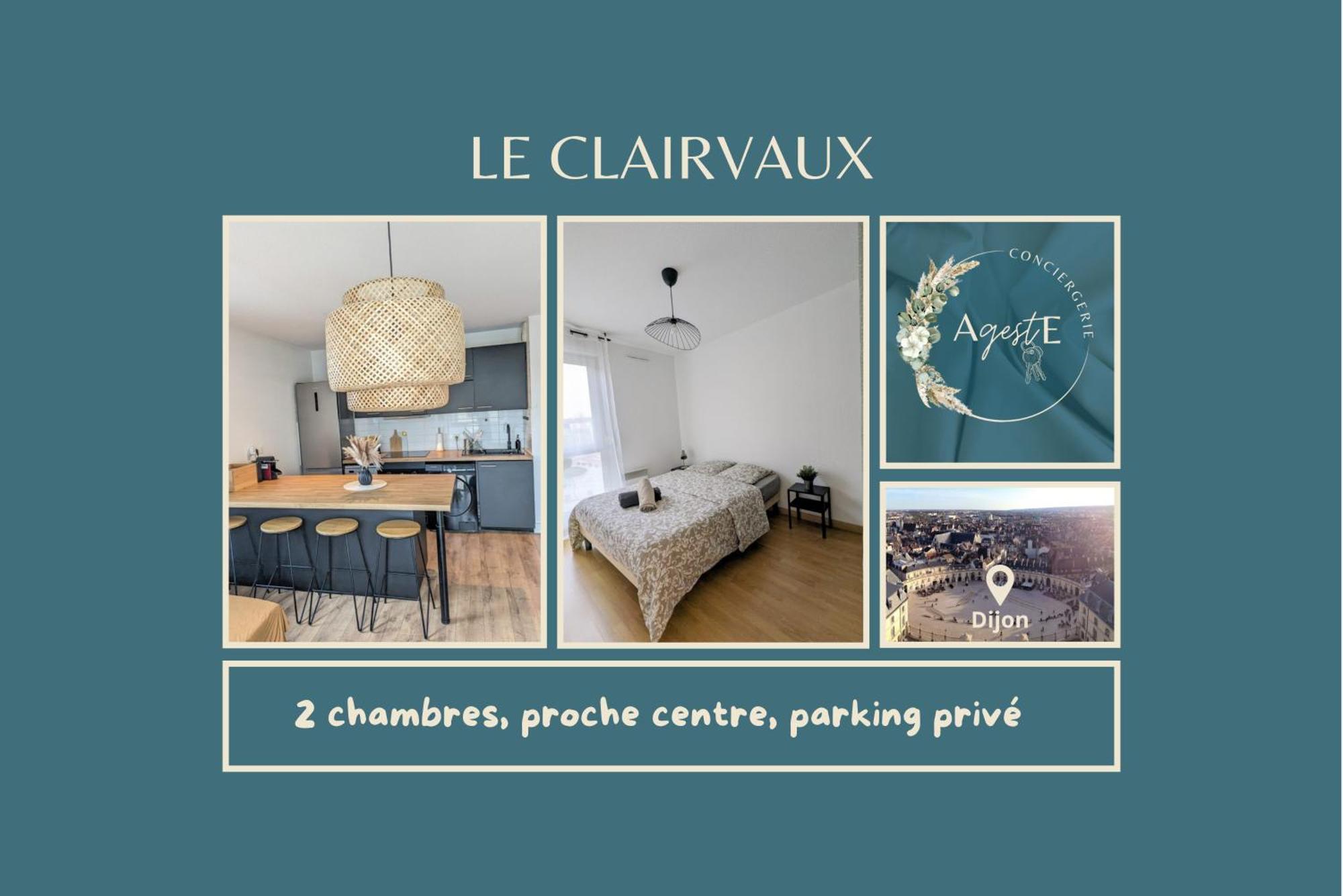 Le Clairvaux - Proche Centre Avec 1 Place En Parking Souterrain Dijon Exterior foto